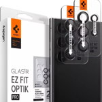 Pachet Spigen Spigen Glass EZ Fit Optik Pro 2, negru - Samsung Galaxy S23 Ultra, Spigen