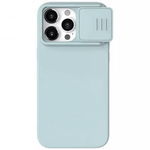 Husa Compatibila cu Apple iPhone 15 Pro - Nillkin CamShield Silky MagSafe Silicone - Haze Blue