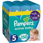 Scutece Pampers Active Baby XXL BOX, Marimea 5,11 -16 kg , 150 buc