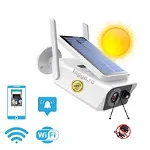 Camera Supraveghere Ip Wireless Solar Camera, 4 x LED, Lentila 1.2 Mm, HD, 2 Mpx, Microfon Incorporat, Acumulatori Inclusi