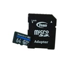 Micro SDXC Elite A1 V30 64GB + Adaptor, TEAMGROUP