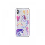 Husa iPhone X / XS Lemontti Silicon Art Unicorn