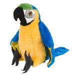 Papagal Macaw Galben - Jucarie Plus Wild Republic 30 cm, 2-3 ani +, WILD REPUBLIC