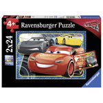 Ravensburger - Puzzle Cars - Pot sa castig! 2x24 piese