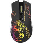 Mouse Gaming Marvo M209, USB, 6400 DPI, iluminat (Negru)