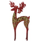 Ornament ren de agatat, rosu-auriu Xmas, Prosper