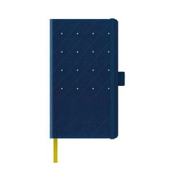 Agenda nedatata A5 Castelli, coperta rigida bleumarin/argintiu, elastic bleumarin, dictando ivory, cutie eleganta neagra, Litera
