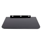 Suport din Sticla Securizata, Tip Raft pentru DVD Player, Laptop sau Receptor Satelit, Capacitate 10Kg, Dimensiuni 35x25cm, Model Q08, Negru, Universal