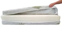 Husa protectie saltea impermeabila, prindere cu elastic, bumbac, 140×200+20 cm, alb