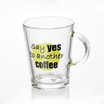 Set cani din sticla Say Yes, Yellow, Flirt, 380 ml, 6 piese