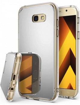 Ringke Protectie pentru spate Mirror Silver pentru A520 Galaxy A5 (2017) + folie protectie Ringke