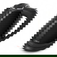 Fierbator electric Victoria din otel inoxidabil, putere maxima 1800W, capacitate 1.8L, oprire automata dupa fierbere, culoarea argintie capac etans pentru mentinere temperatura material prietenos la atingere, Esperanza