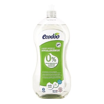 Detergent de vase hipoalergenic fara parfum Ecodoo, bio, 1 L, Ecodoo