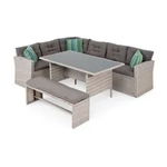 Set mobilier pentru exterior, 4 piese, Laguna, gri, Maison