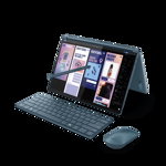 Laptop Lenovo Yoga Book 9 13IMU9 cu procesor Intel® Core™ Ultra 7 155U pana la 4.8GHz, 2 x 13.3", 2.8K, OLED, Touch, 16GB DDR5, 1TB SSD, Intel® Graphics, Windows 11 Home, Tidal Teal, 3y on-site, Premium Care, Lenovo