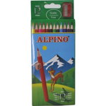 Creioane colorate, 12 culori/set, ALPINO, Alpino