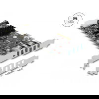 Delock PCIe 2.0 x4 - 4x USB 3.2 Gen 1 Controller (89008), Delock