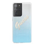 Husa de protectie Cover Glitter Gradient pentru Samsung Galaxy S21 Ultra GUHCS21LPCUGLSBL, Light Blue
