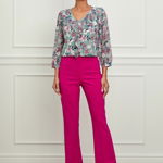 Pantaloni LaDonna fucsia evazati, 