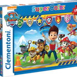 Puzzle, Clementoni, SuperColor, Paw Patrol, 104 piese, 6+, 38x27 cm, Multicolor