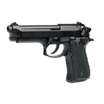 Bricheta pistol anti-vant tip revolver, Beretta, negru, marime naturala scara 1 la 1, OEM