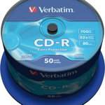CD-R VERBATIM 43351, 52x, 700MB, 50buc