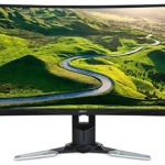 Monitor Gaming TN LED Acer 27" XZ271UA, WQHD (2560 x 1440), HDMI, DisplayPort, Ecran curbat, 144 Hz, 1 ms (Negru/Argintiu)