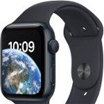 SmartWatch Apple Watch SE2, 44mm Aluminium Midnight cu Midnight Sport Band Regular + GPS