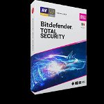 Licenta retail Bitdefender Total Security - protectie anti-malwarecompleta pentru Windows, macOS, iOS si Android, valabilapentru 1 an, 5 dispozitive, new, BITDEFENDER