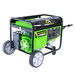 Generator de curent pe benzina Greenfield G-EC6100PW, portabil, monofazat, 4.5 kVA, roti de transport, Greenfield