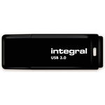 Integral Flashdrive Black 128GB USB3.0, Snap-on cap design