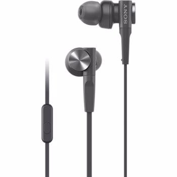 Casti In-Ear Sony MDRXB55APW, Extra Bass, Microfon, Cu fir, Alb