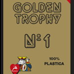 Carti de joc POKER Golden Trophy - 100% Plastic - Albastru Rosu, Modiano