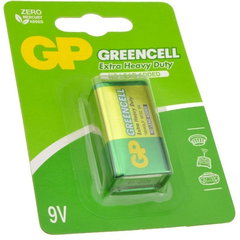 Baterie Zinc Greencell GP 9V, 1 Buc / Blister, GP