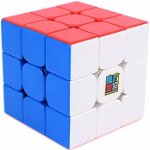 Cub rubik 3x3x3, 3M Moyu Magnetic Stickerless, cu arc, de viteza Speedcube