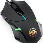 Redragon M601-RGB Gaming Mouse Backlit Wired Ergonomic 7 Buttons Programmable Mouse Centrophorus with 7200 DPI Macro Recording & Weight Tuning Set for Windows PC (White)