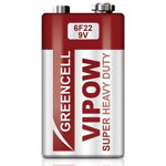 Baterie GREENCELL 6F22, 9V Vipow