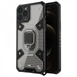 Husa telefon pentru iPhone 12 Pro, Honeycomb Armor, Techsuit, negru