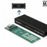 Rack extern combo USB type C pentru SSD M.2 PCIe/NVME sau SATA, Delock 42004, Delock