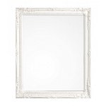 Oglinda decorativa, Miro, Bizzotto, 36x46 cm, lemn de paulownia, alb, Bizzotto