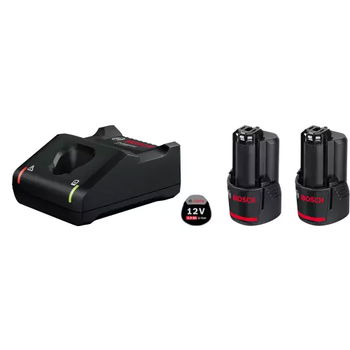 Set Incarcator  + Acumulator 12V 2Ah  Li-Ion Negru, Bosch