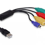 Hub delock 3x 4-port USB A + mini USB (61724), Delock