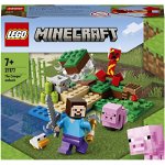 Jucarie 21177 Minecraft The Creeper's Ambush Construction Toy (Steve, Pig and Chick Figures Toy Set, Kids Toys 7+ with Minifigures), LEGO