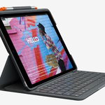 Husa Noua Logitech SLIM FOLIO pentru iPAD gen 5 si 6, US, Neagra, LOGITECH