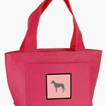 Caroline`s Treasures Carolines Comori BB3603PK-8808 irlandez Wolfhound Checkerboard Pink Lunch Bag Roz, 