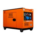 Generator curent electric Black+Decker BXGND6300E Diesel 6.3 KVA, Black and Decker