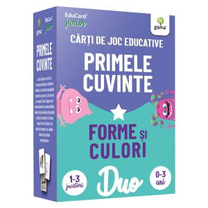 Primele cuvinte • Forme si culori. Carti de joc educative, Gama