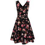 Rochie neagra Dolly & Dotty May cu model floral