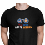 Tricou barbati, Priti Global, Red and white bitcoin, PRITI GLOBAL