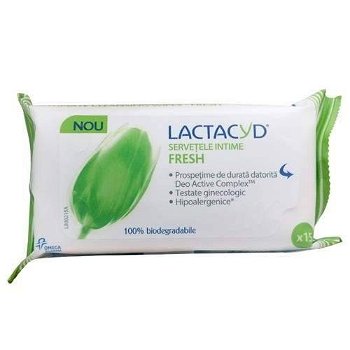 Servetele intime Lactacyd Fresh, 15bucati - Omega Pharma, INTERSTAR